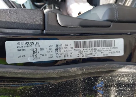 2018 Jeep Grand Cherokee High Altitude 4X4 z USA, uszkodzony, nr VIN 1C4RJFCG3JC326553